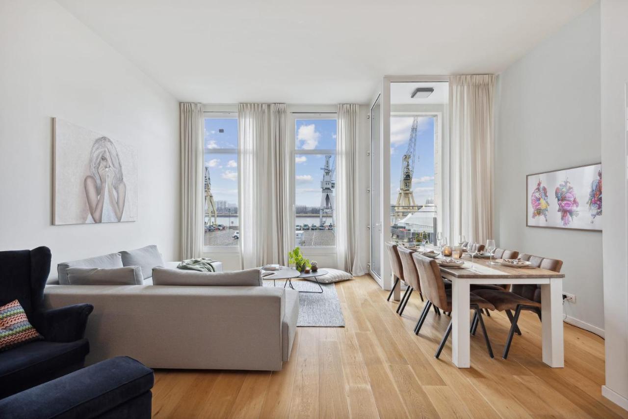 Bright Waterfront Apartment Antverpy Exteriér fotografie