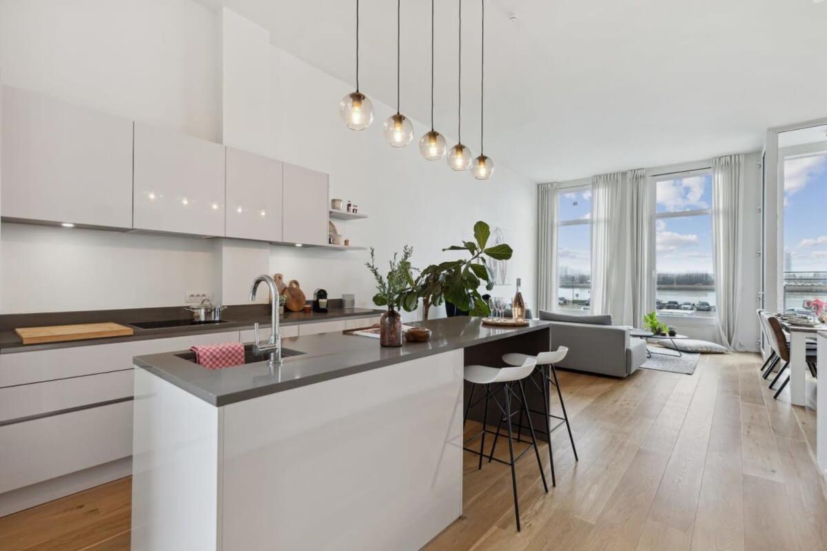 Bright Waterfront Apartment Antverpy Exteriér fotografie